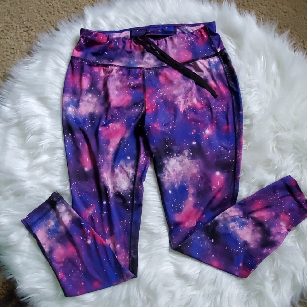 Galaxy Purple Work Out Pants